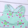 iiniim Kids Girls Two Piece Tankini Swimsuit Swimwear Summer Bathing Suit Tops with Skirted Bottoms Set Light Green 4-5 view 4