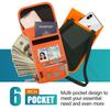 Peicees RFID Blocking Travel Neck Wallet for Men Women Family Passport Holder Lanyard Neck Pouch Slim Travel Document Holder view 2