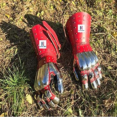 Nautical-Mart Armor Gauntlets Steel Armor Pair | Medieval Knight Costume| Warrior Metal Gauntlet