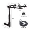 AA Products 3 Bike Rack Platform Hitch Mount Rack Foldable Bicycle Rack for Cars, Trucks, SUV's and Minivans, Fits 2'' Hitch Receiver view 2