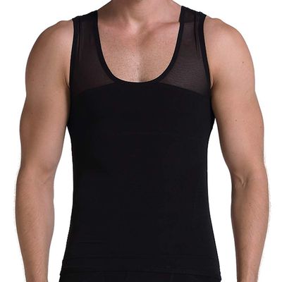 GSKS Mens Slimming Shirt Body Shaper Shapewear Tank Top Chest Compression Vest
