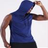 NELEUS Men's Workout Tank Tops Sleeveless Running Shirts with Hoodie,5098,3 Pack,Black/Olive Green/Blue,2XL view 4