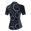 Weimostar Women Cycling Jersey Short Sleeve Pro Team Bicycle Clothing Summer Youth MTB Bike Shirt Top Black Size L view 2