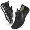 WateLves Water Shoes Mens Womens Beach Swim Shoes Quick-Dry Aqua Socks Pool Shoes for Surf Yoga Water Aerobics (Fluorescent Black, 46) view 1
