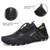WateLves Water Shoes Mens Womens Beach Swim Shoes Quick-Dry Aqua Socks Pool Shoes for Surf Yoga Water Aerobics (Fluorescent Black, 46) view 4
