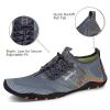 WateLves Water Shoes Mens Womens Beach Swim Shoes Quick-Dry Aqua Socks Pool Shoes for Surf Yoga Water Aerobics (Fluorescent Dark Gray, 40) view 3
