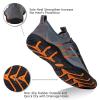 WateLves Water Shoes Mens Womens Beach Swim Shoes Quick-Dry Aqua Socks Pool Shoes for Surf Yoga Water Aerobics (Fluorescent Dark Gray, 40) view 4
