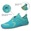 WateLves Water Shoes Mens Womens Beach Swim Shoes Quick-Dry Aqua Socks Pool Shoes for Surf Yoga Water Aerobics (F/Green, 41) view 3