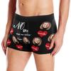 Artsadd Custom Face & Name Men's Boxer Briefs, Personalized Heart Underwear, Funny Gift for Men view 3