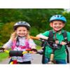 SATINIOR 4-Pairs Kids Bike Gloves, Fingerless Non-Slip Cycling Gloves with Adjustable Strap, Breathable Half-Finger Sport Glove for Boys & Girls, for Biking Season(2-5 Years, Classic Style) view 2