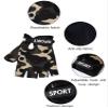 SATINIOR 4-Pairs Kids Bike Gloves, Fingerless Non-Slip Cycling Gloves with Adjustable Strap, Breathable Half-Finger Sport Glove for Boys & Girls, for Biking Season(2-5 Years, Classic Style) view 3