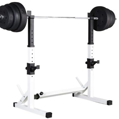 Achamusi Barbell Rack Stand - Multifunctional Adjustable Squat Rack, Heavy-Duty Dumbbell RackStrength Training Dip Station, Home Gym Equipment Max Load 550lbs