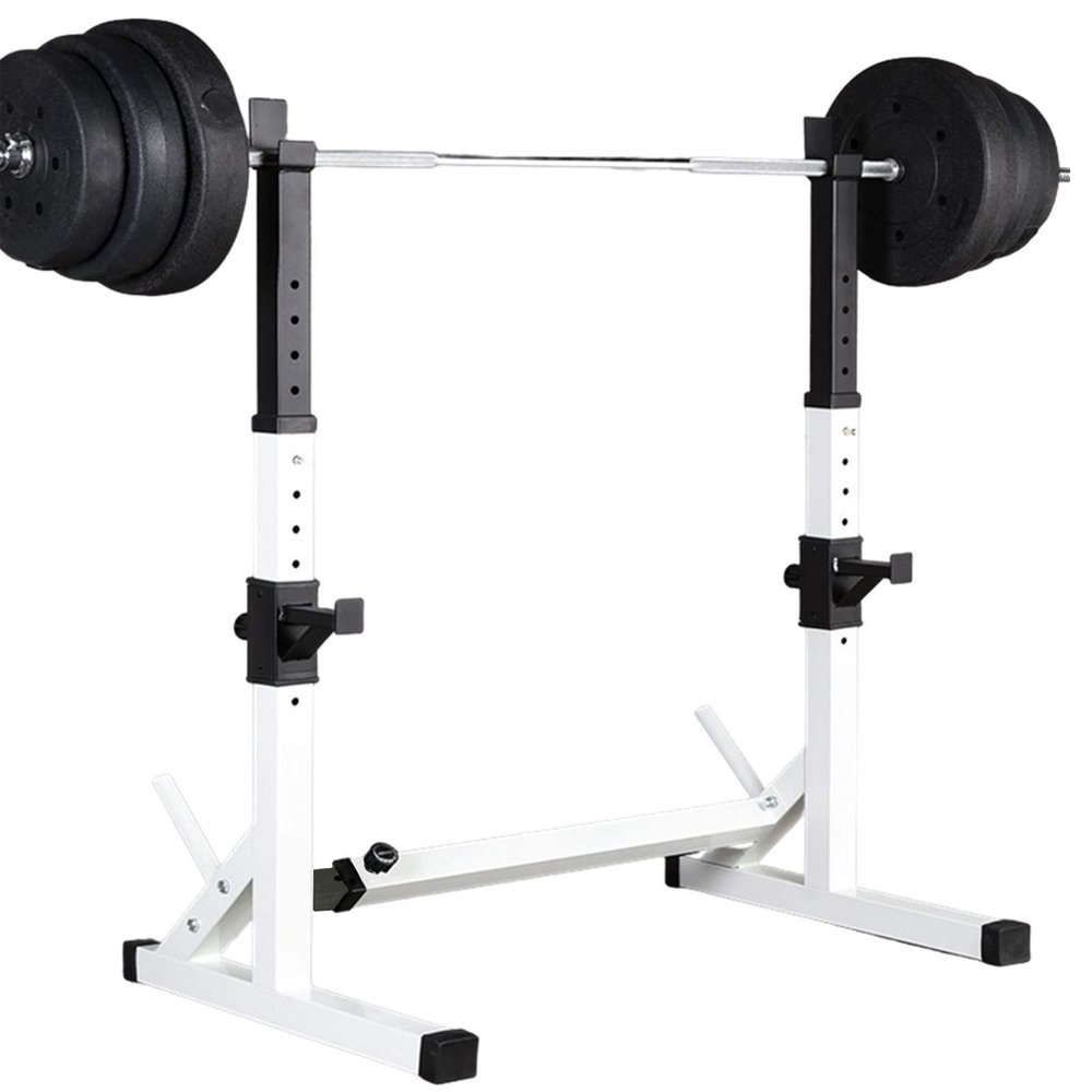 Achamusi Barbell Rack Stand - Multifunctional Adjustable Squat Rack, Heavy-Duty Dumbbell RackStrength Training Dip Station, Home Gym Equipment Max Load 550lbs