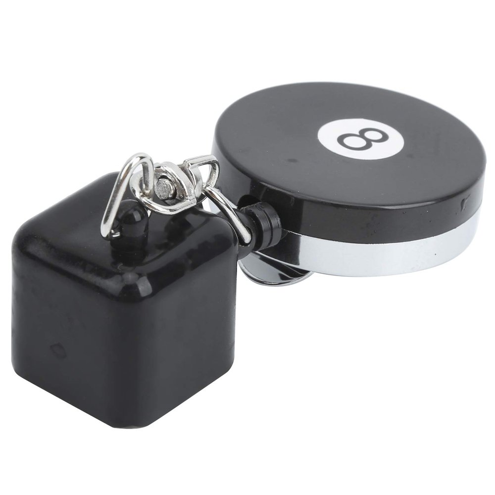 03 Pool Cue Chalk Holder, Iron and Plastic Retractable Billiard Ball Supplies Sturdy Billiard Chalk Holder, for Billiard Lovers