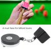 03 Pool Cue Chalk Holder, Iron and Plastic Retractable Billiard Ball Supplies Sturdy Billiard Chalk Holder, for Billiard Lovers view 2