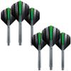 RED DRAGON Hardcore Green Flash Design Flights and VRX Stems Combo Pack view 2