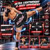 MRX Muay Thai Shorts for Men Training, Kickboxing, Fighting, Boxing Shorts for Martial Arts, Grappling, Cage Fight, BJJ Black Small view 2