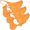 OROCOJUCO Men Whale Tail Bikini Bodybuilding Contest Posing Trunks Competition Suit Physique Briefs 3-Pack(Yellow) XL view 1