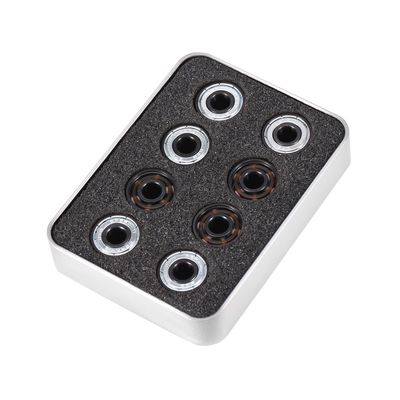 SALUTUYA 16pcs/Set Inline Roller Skate,High Speed 608 Bearings Single-Side Ceramic Balls Miniature Bearing Miniature Deep Bearings,for Sports Skateboards