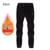 FENRONG Winter Men's Sweatpant Pants Fleece Thicken Fashion Casual Plus Size Trousers Black view 2