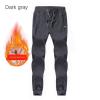 FENRONG Winter Men's Sweatpant Pants Fleece Thicken Fashion Casual Plus Size Trousers Black view 3