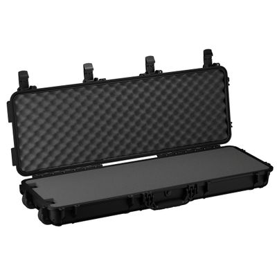 Condition 1 45 Dustproof Protective Luggage Case Model 1229, Lockable Storage Box With Customizable Foam Insert, IP67 Long Waterproof Hard Case, 44.52"x 16.32"x6.10" Black