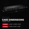 Condition 1 45 Dustproof Protective Luggage Case Model 1229, Lockable Storage Box With Customizable Foam Insert, IP67 Long Waterproof Hard Case, 44.52"x 16.32"x6.10" Black view 2