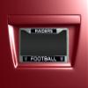 Rico Industries NFL Las Vegas Raiders Unisex Standard Chrome License Plate Frame, Silver, 6 x 12.25-inches view 2