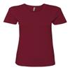 Next Level Women?s Cotton Short Sleeve Boyfriend Crew, XS, Cardinal view 1