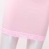 Alvivi Women's Elastic Waist Half Slip Underskirt Short Mini Skirt Slit Lace Trim Skirts Nylon Essentials Half Slip Light Pink OneSize view 4