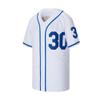 Men's #30 Sandlot Benny The Jet Rodriguez Movie Baseball Jersey Stitched Christmas Summer White No Number Size XXL view 2