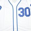 Men's #30 Sandlot Benny The Jet Rodriguez Movie Baseball Jersey Stitched Christmas Summer White No Number Size XXL view 4