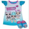 L.O.L. Surprise! Girls Pajama Set, Dorm PJs with Slippers, Rocker Diva MC Swag Opal Q.T. Pearl Q.T (Girls 6/6x, Turquoise) view 1