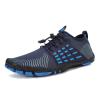 WateLves Water Shoes for Men Women Barefoot Quick-Dry Aqua Sock Outdoor Athletic Sport Shoes Kayaking Boating Hiking Surfing Walking (N-Black Blue, 39) view 1