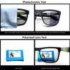 HCYCFY Photochromic Polarized Driving Sunglasses Men Square Matte Frame Eyewear Outdoor Sport Cycling UV Protection Glasses(Black Frame/Photochromic Lens) view 2