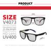 HCYCFY Photochromic Polarized Driving Sunglasses Men Square Matte Frame Eyewear Outdoor Sport Cycling UV Protection Glasses(Black Frame/Photochromic Lens) view 4