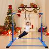 JC-ATHLETICS Gymnastic Kip Bar,Kids Girls Junior Ages 3-15,3' to 5' Adjustable Height,Home Gym Equipment,Home Training,1-4 Levels,260lbs Weight Capacity view 2
