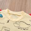 One opening Toddler Baby Boy Summer Clothes Daddy Son Letters T-Shirts Tees Tops+Camouflage Shorts Pants Outfits 2PCS Shorts Set Clothes (Beige Summer Clothes, 3T-4T) view 4