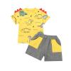 One opening Toddler Baby Boy Summer Clothes Daddy Son Letters T-Shirts Tees Tops+Camouflage Shorts Pants Outfits 2PCS Shorts Set Clothes (Yellow Summer clothes, 3T-4T) view 1