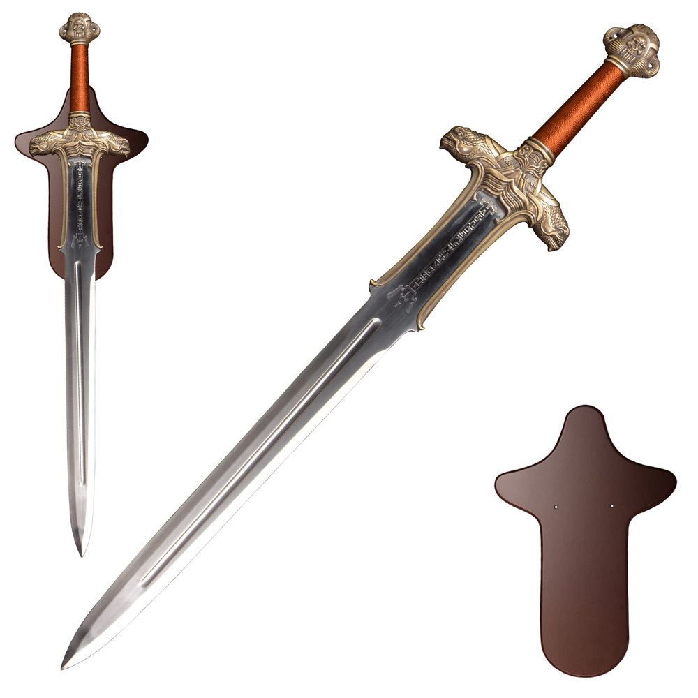 Conan The Barbarian, Conan Barbarian Sword,King's Warrior Sword, 39 inches, with Hanging Plate