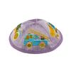 EMANUEL Yair Kippah for Boys Kids Embroidered Trucks Children Yarmulke (Lilac YPA-6A, 1) view 2
