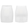 Alvivi Women's Elastic Waist Half Slip Underskirt Short Mini Skirt Slit Lace Trim Skirts Nylon Essentials Half Slip White OneSize view 1