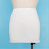 Alvivi Women's Elastic Waist Half Slip Underskirt Short Mini Skirt Slit Lace Trim Skirts Nylon Essentials Half Slip White OneSize view 2