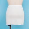 Alvivi Women's Elastic Waist Half Slip Underskirt Short Mini Skirt Slit Lace Trim Skirts Nylon Essentials Half Slip White OneSize view 3