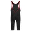 Oyolan Mens Cycling Bib Pants Sleeveless Tight Bodysuit Open Front Riding Bicycle Zipper Leggings Red Medium view 3