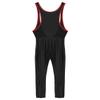 Oyolan Mens Cycling Bib Pants Sleeveless Tight Bodysuit Open Front Riding Bicycle Zipper Leggings Red Medium view 4