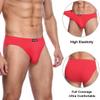 wirarpa Men's Underwear Modal Microfiber Briefs No Fly Covered Waistband Silky Touch Underpants 4 Pack Burgundy Blue Red Grey,X-Large view 4