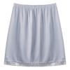 Alvivi Women's Elastic Waist Half Slip Underskirt Short Mini Skirt Slit Lace Trim Skirts Nylon Essentials Half Slip Grey OneSize view 4