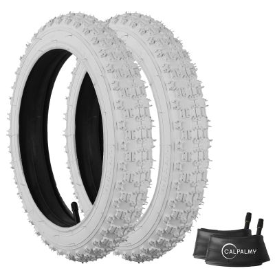 CALPALMY (2 Sets) 20" X 2.125 Kids Bike Replacement Tires and Inner Tubes - Compatible with Most 20" Kids Bikes Like RoyalBaby, Joystar, and Dynacraft - Made from BPA/Latex Free Premium Butyl Rubber