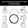 CALPALMY (2 Sets) 20" X 2.125 Kids Bike Replacement Tires and Inner Tubes - Compatible with Most 20" Kids Bikes Like RoyalBaby, Joystar, and Dynacraft - Made from BPA/Latex Free Premium Butyl Rubber view 3